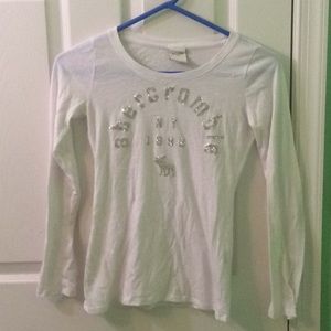 White long sleeve Abercrombie shirt